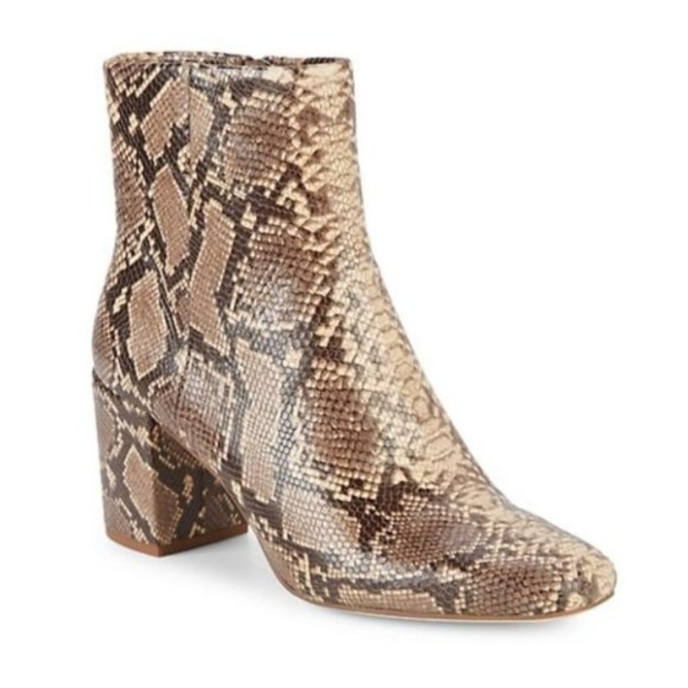 Splendid Heather III Booties Snakeskin Size 8.5